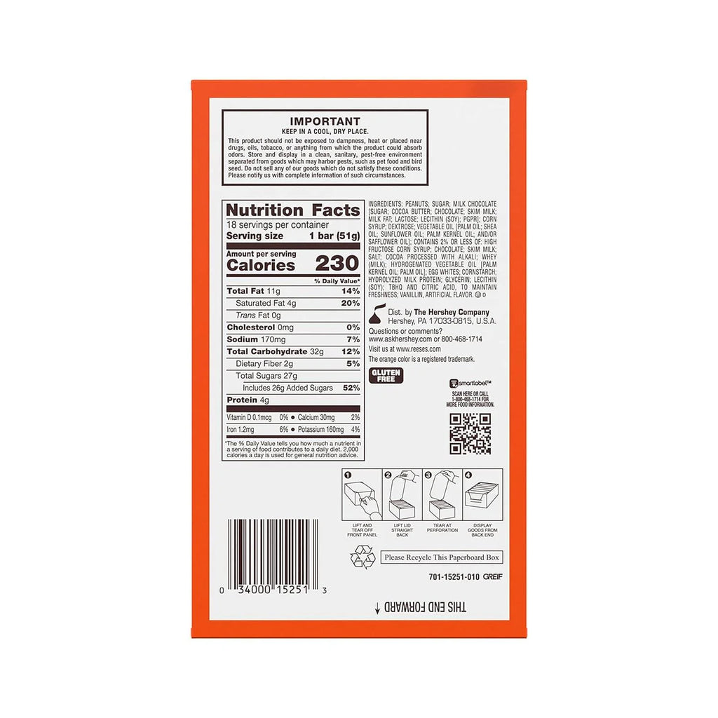 Peanut Butter Nougat Candy Bars 8 Pack K741