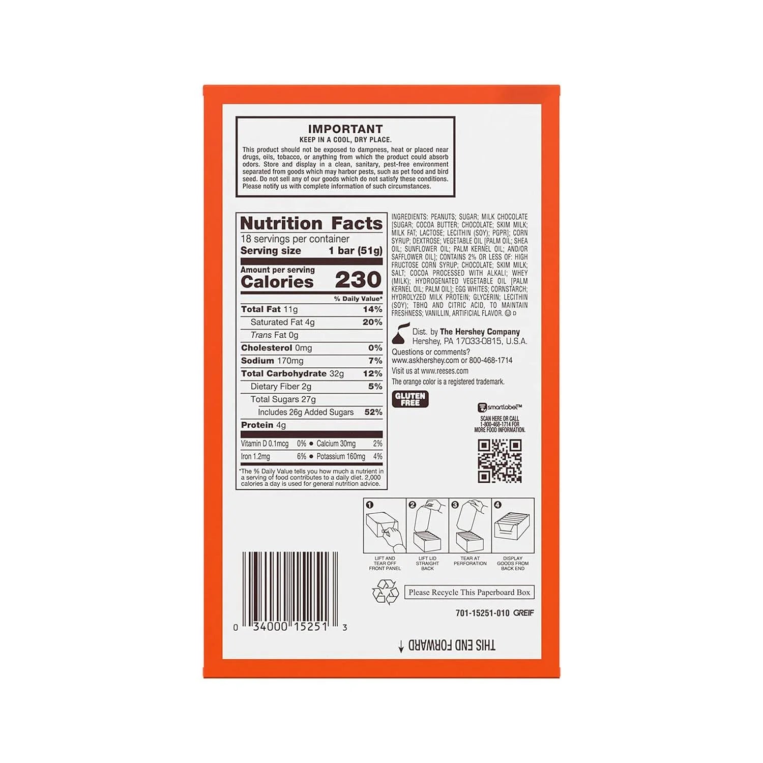 Peanut Butter Nougat Candy Bars 8 Pack K741