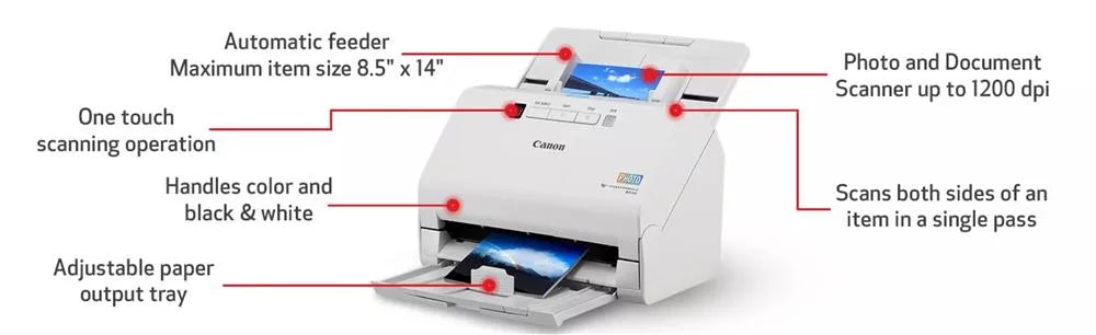 Photo and Document Scanner, White I58791