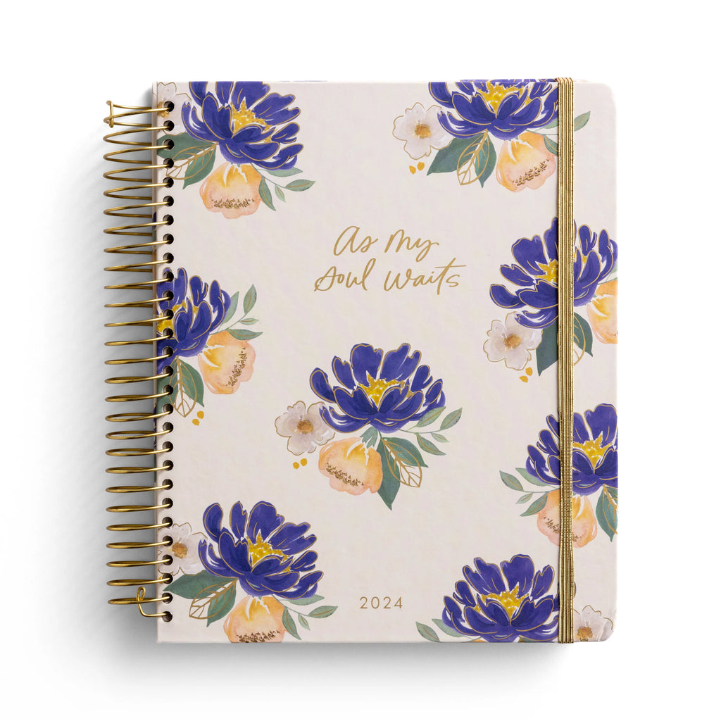 Floral Devotional Planner, 18 Month Spiral Bound G86205