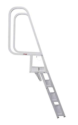 Deluxe Flip-Up Dock Ladder with Welded Step Assembly - 4-Step S78080