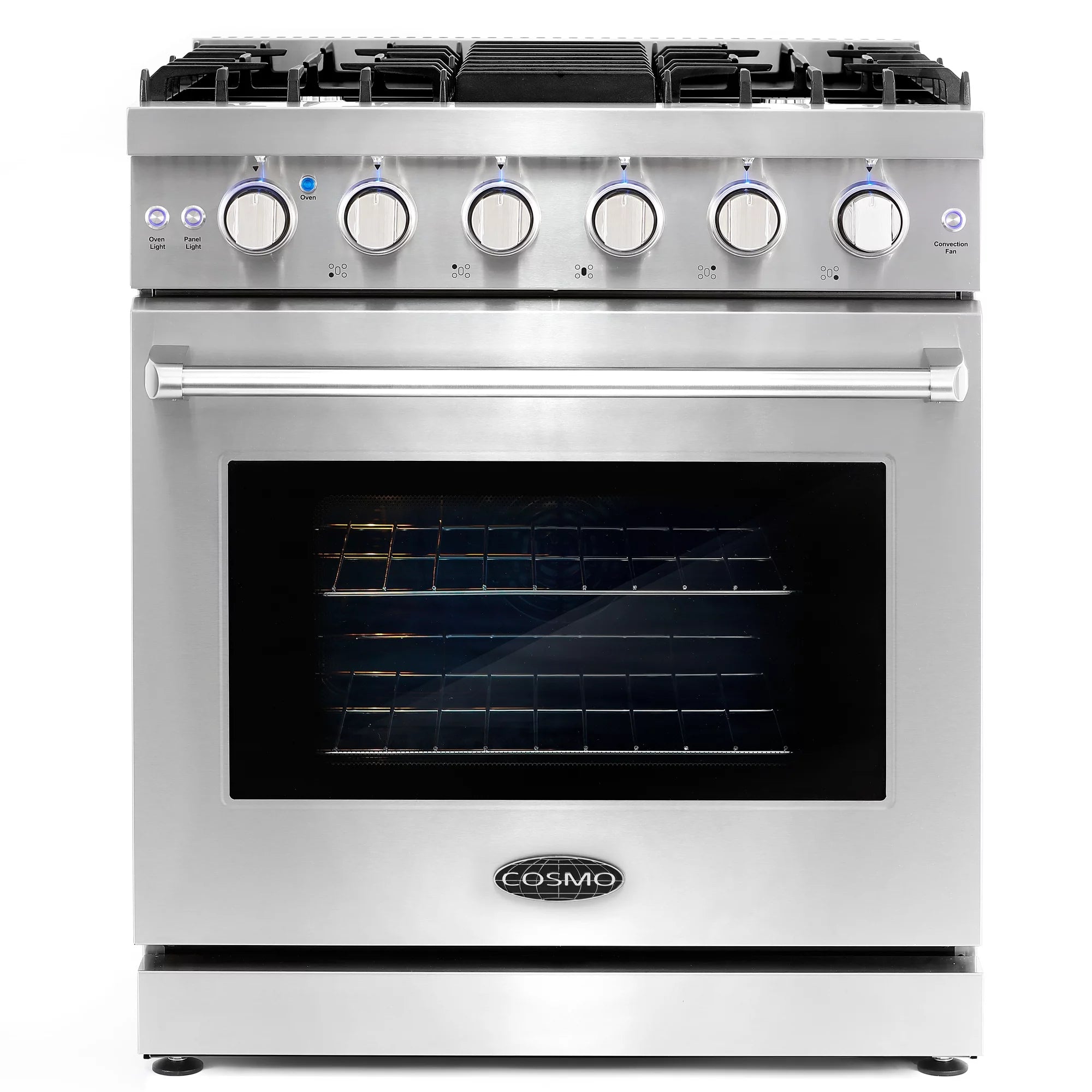 2 Piece Kitchen Appliance Package with 30" Gas Range & French Door Refrigerator B79837