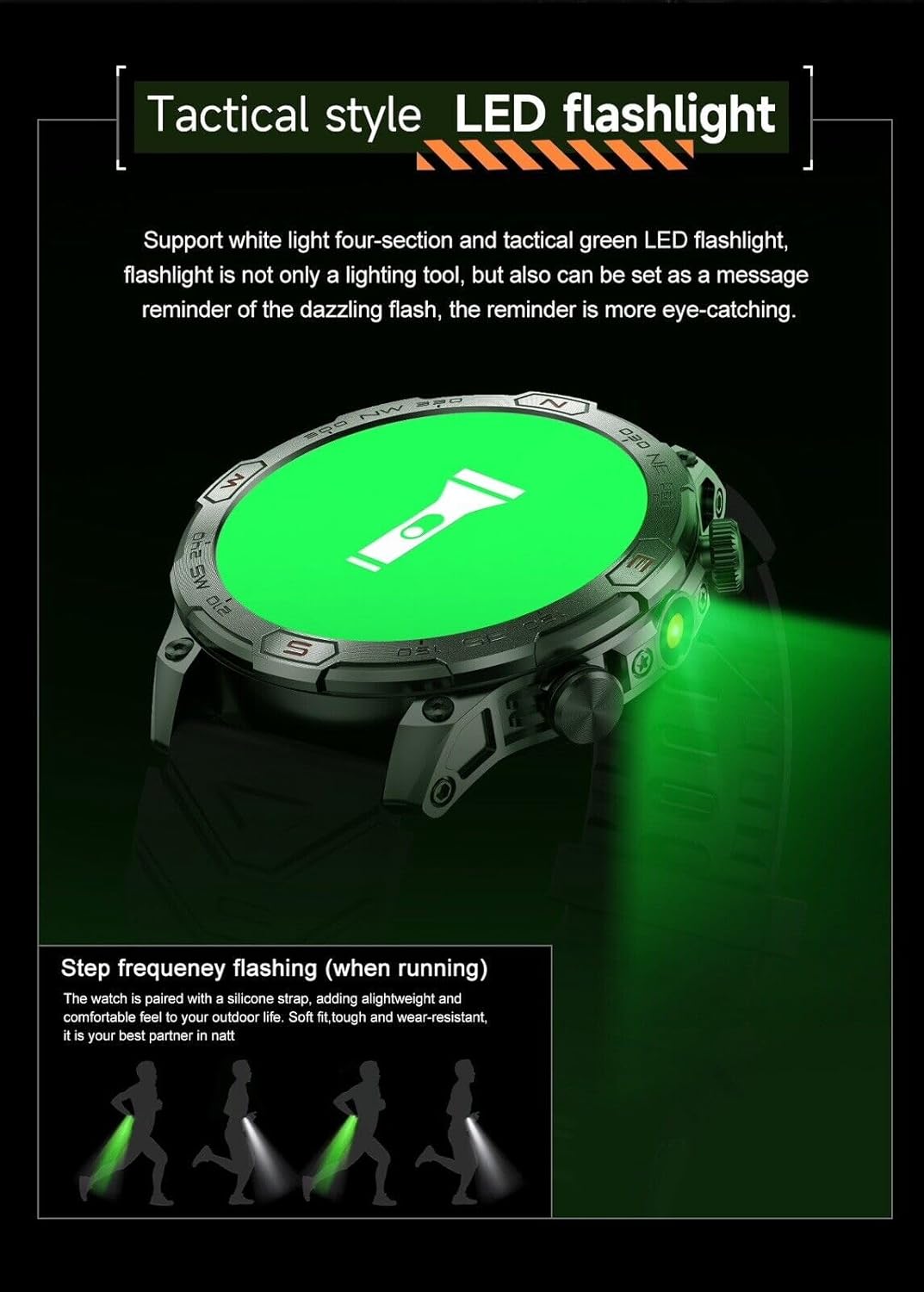 Smart Watch with 1.43" AMOLED Display, Waterproof Fitness Tracker H58521