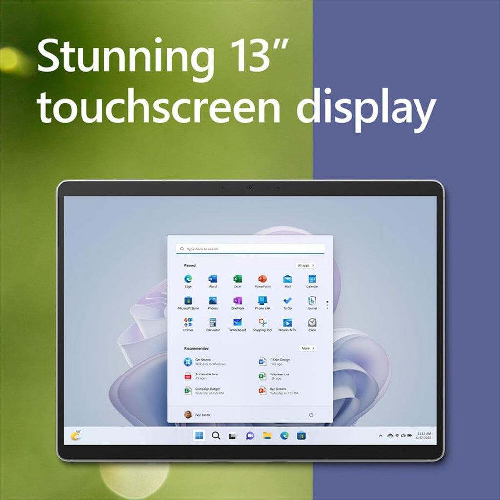 Surface Pro 9 Tablet - 13" - 8 GB RAM - 128 GB SSD - Windows 11 Pro - 5G - Platinum E1488
