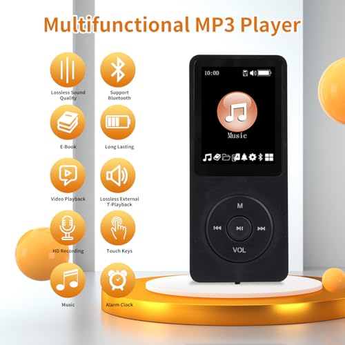 128GB Bluetooth MP3 Player with Speaker, Voice Recorder W389324