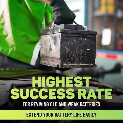 Battery Restorer and Desulfator for Lead Acid Battery, Acid Refill and Additive 64oz X86887