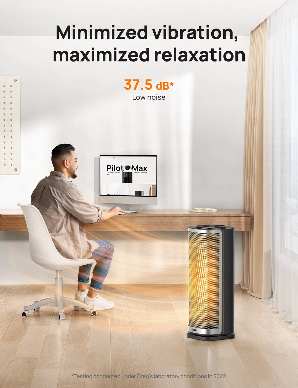 1500W Ceramic Space Heater for Indoor Use, Oscillating with Thermostat and Remote G16449