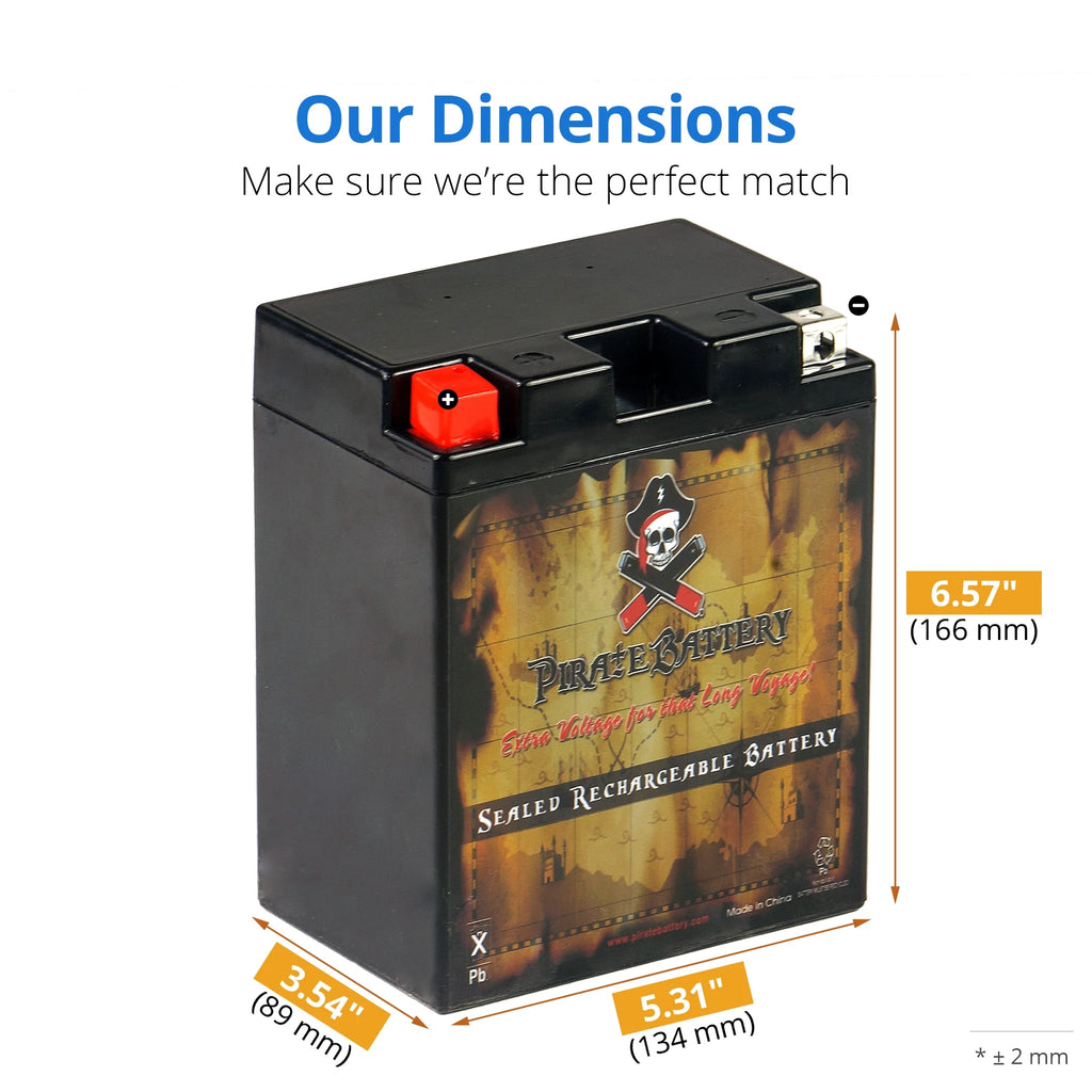 YTX14AH-BS 12V 210 CCA ATV Battery F452