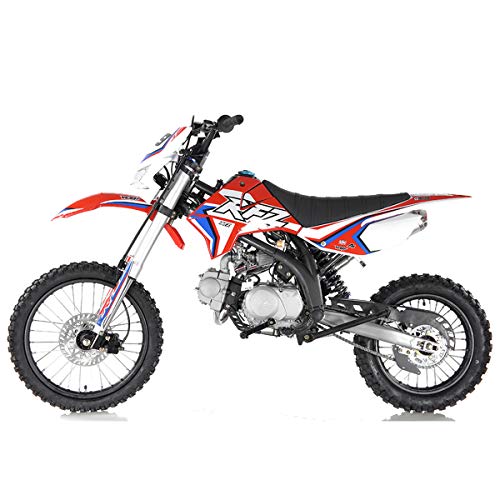 125cc Gas Dirt Pitbike with Headlight, Black X589006