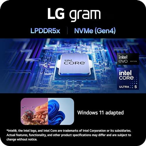 14-Inch Lightweight Laptop Intel Evo Edition Core Ultra 5 8GB RAM 512GB SSD White H74536