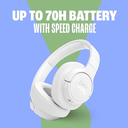 Wireless Over-Ear Headphones with Active Noise Cancelling, Bluetooth 5.3, 70H Battery Life, Foldable Design V24509