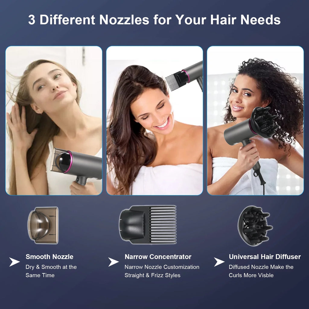 Ionic Hair Dryer 1800W with Hot and Cool Wind J16511