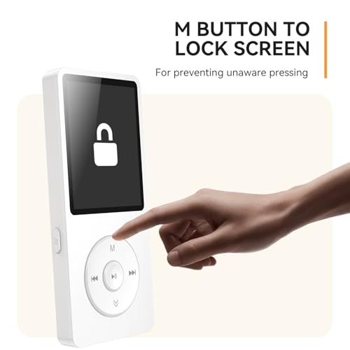 MP3 Player with Bluetooth 5.3, 1.8 Inch Screen, FM Radio, Voice Recorder I138