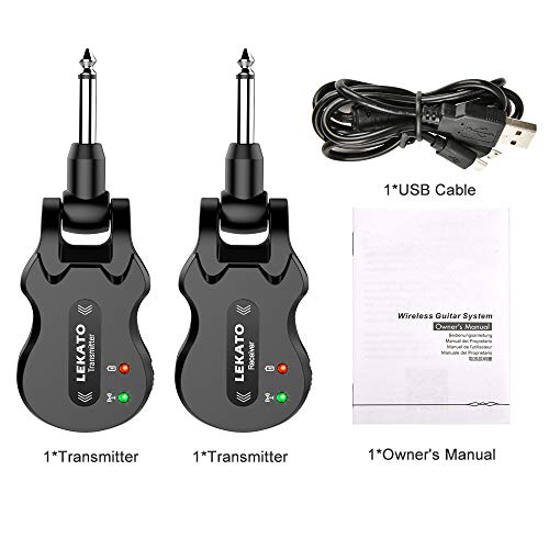 Wireless Guitar System 5.8GHz Transmitter Receiver for Electric Guitar Bass Q92598