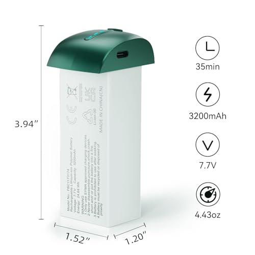 Drone Battery, 7.7V 3200mAh Rechargeable with Type-C Cable H57924