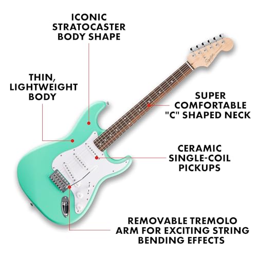 Electric Guitar for Beginners, Black Matte Finish C923