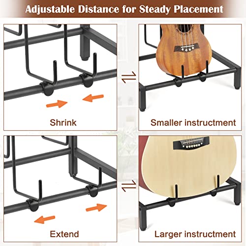 Guitar Stand 4-Tier Rack Holder for Acoustic, Electric, Bass R41022