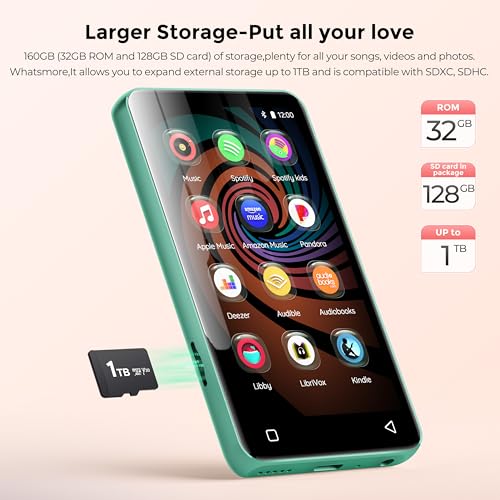 160GB Bluetooth WiFi MP3 Player with 4" Touch Screen W455759