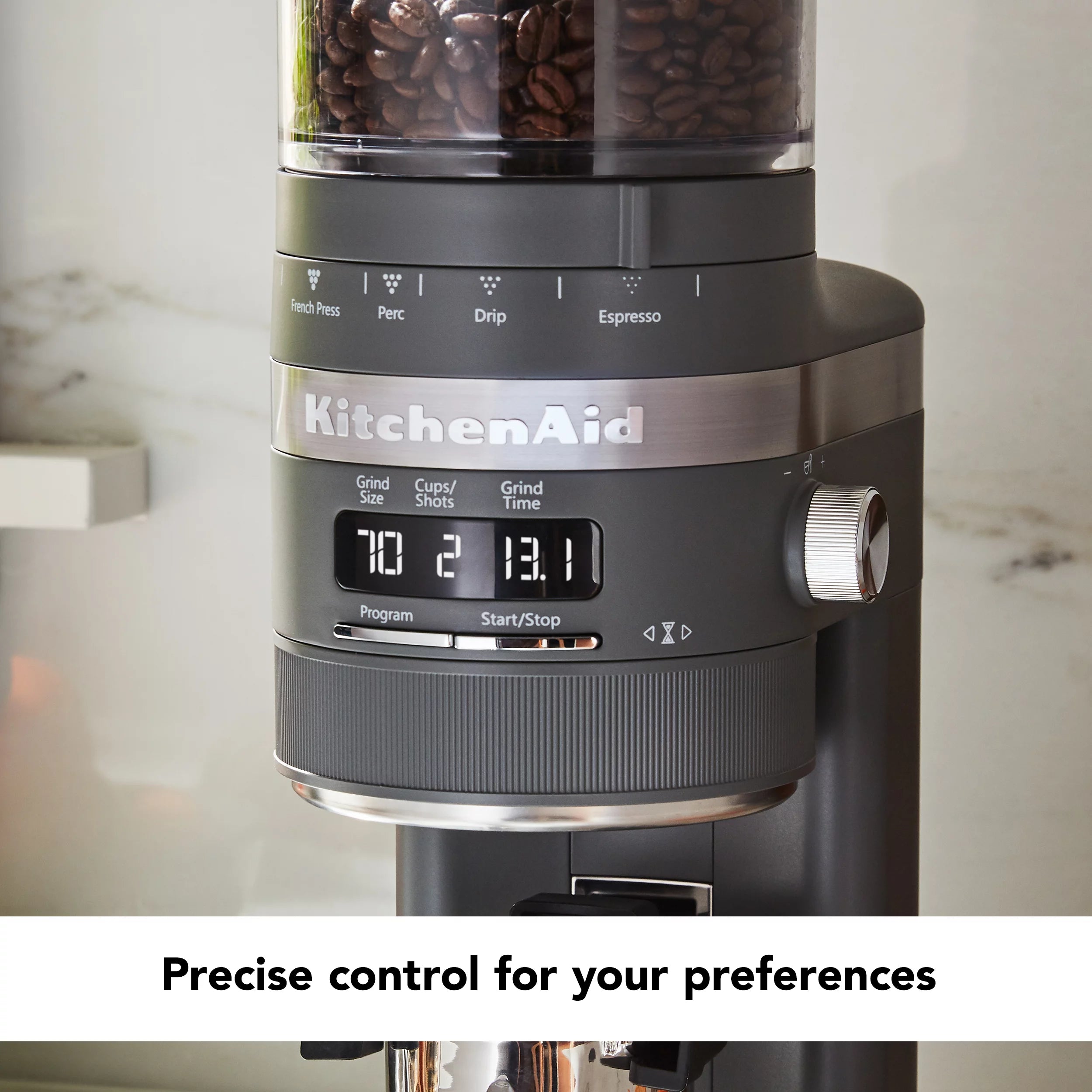 Burr Coffee Grinder, Charcoal Grey N153