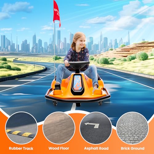 24V Electric Go Kart Drifting Car with 360° Rotation N6384