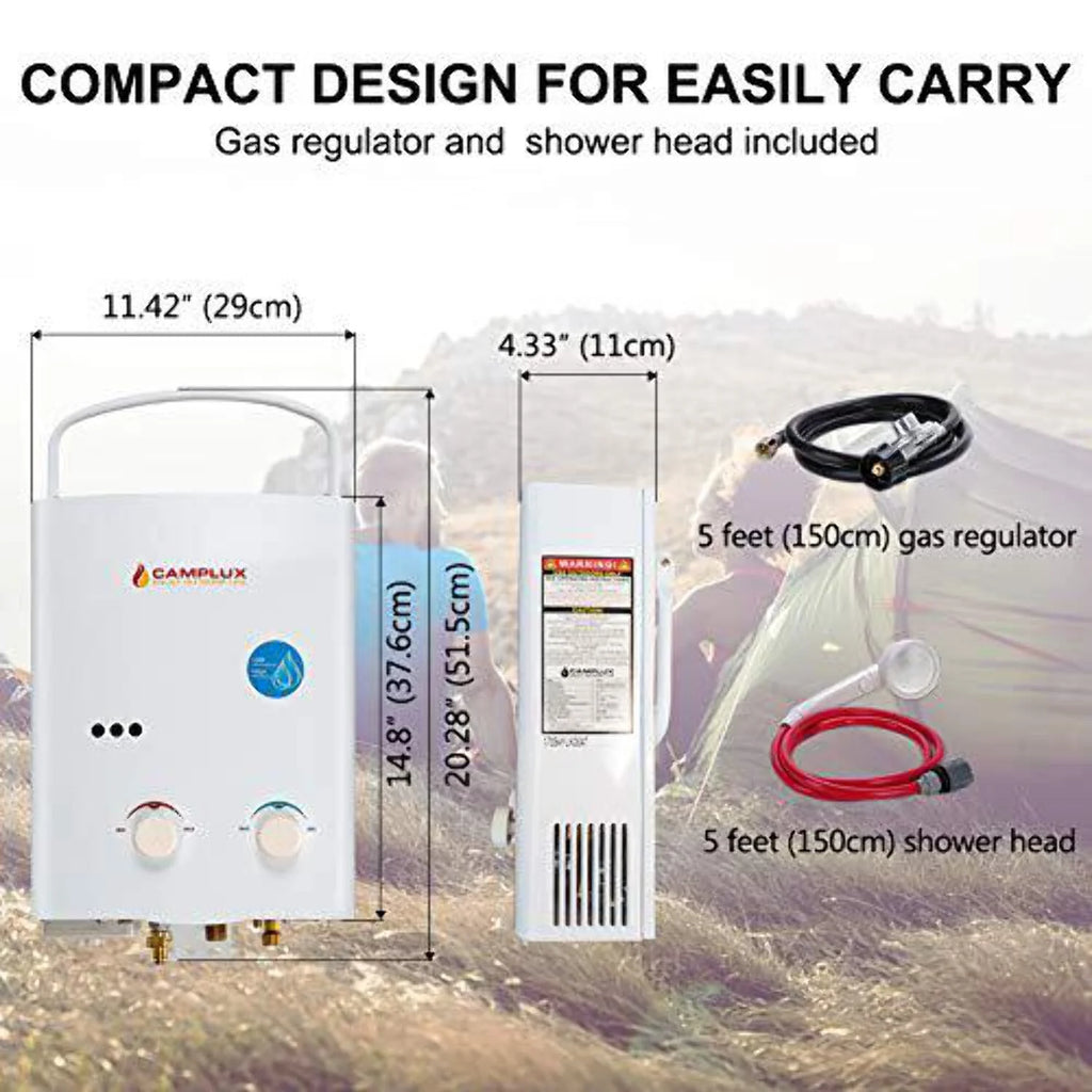 Portable Propane Tankless Water Heater for Indoor and Outdoor Use A879