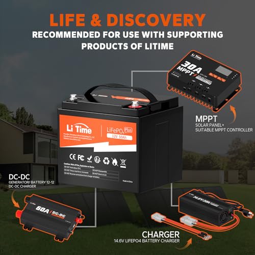 12V 100Ah LiFePO4 Battery Group 31 with Built-in 100A BMS N133