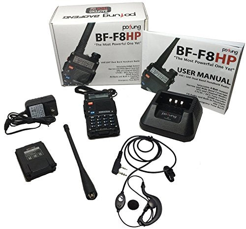 8-Watt Dual Band Two-Way Radio with Large Battery H18419