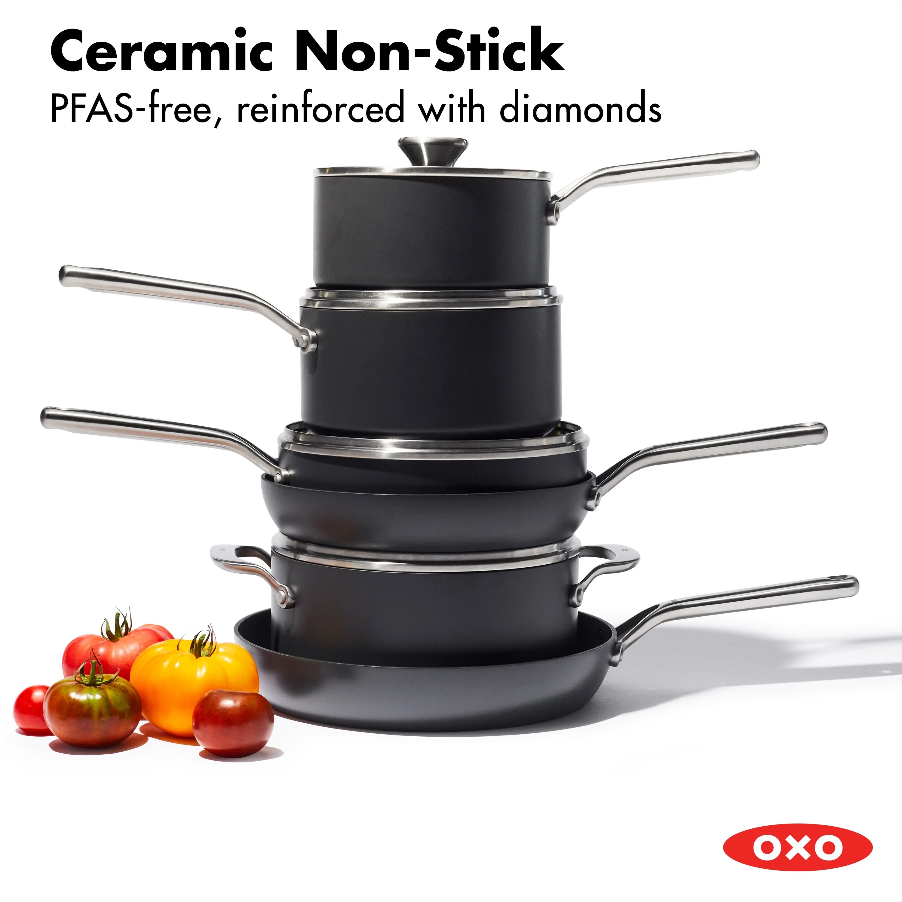 Hard Anodized Nonstick 10-Piece Cookware Set, Induction Compatible U790