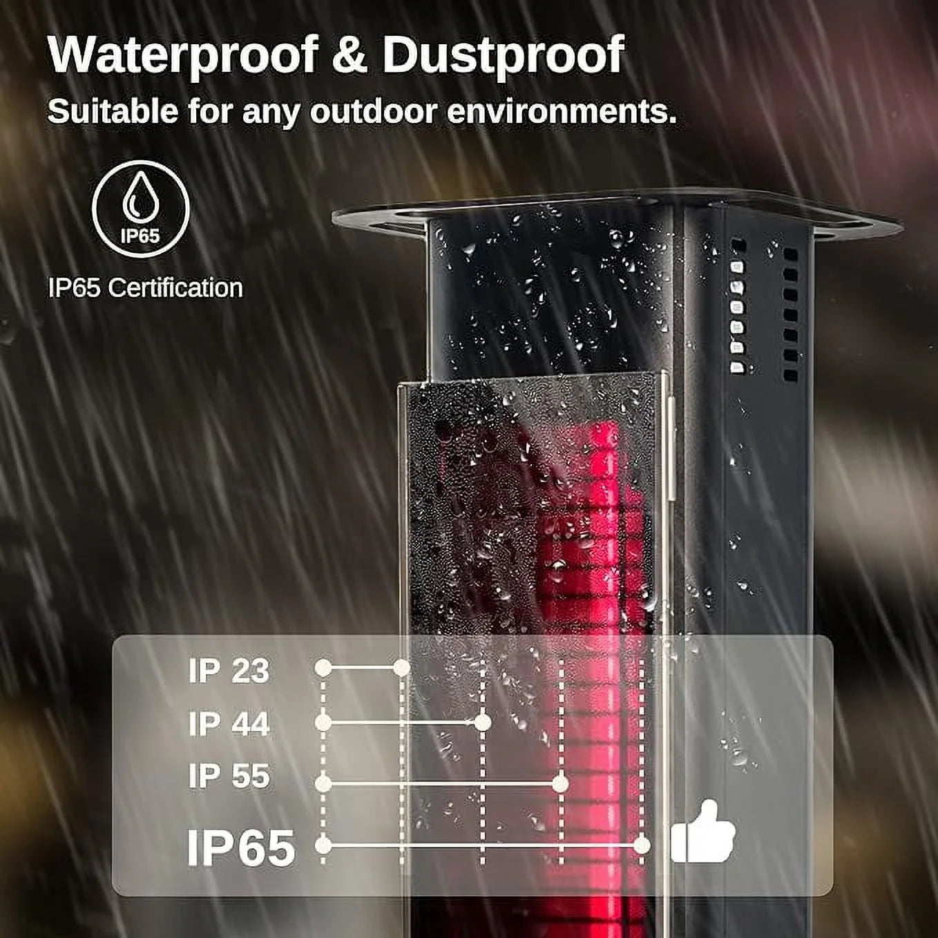 Patio Heater 1500W Infrared Electric Portable Tower X9352