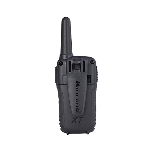 Spotting and Recovery Walkie-Talkie Long Range FRS Two Way Radio for Kids Caravanning with NOAA Weather Alert, 38 Privacy Codes, Black Orange 2 Pack L626895