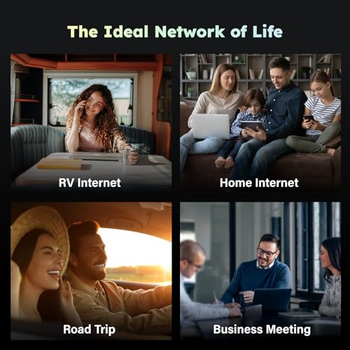 4G LTE Mobile Hotspot, Portable WiFi for Travel in 200+ Countries, No SIM Card Needed, 10 Devices, 1GB Data 90 Days U937500