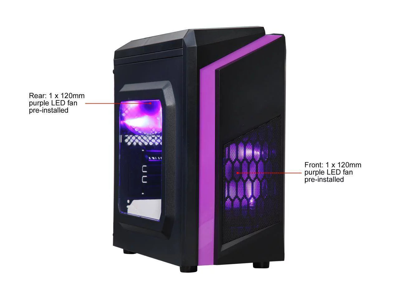 Mini Tower Computer Case with USB 3.0 Ports H6298