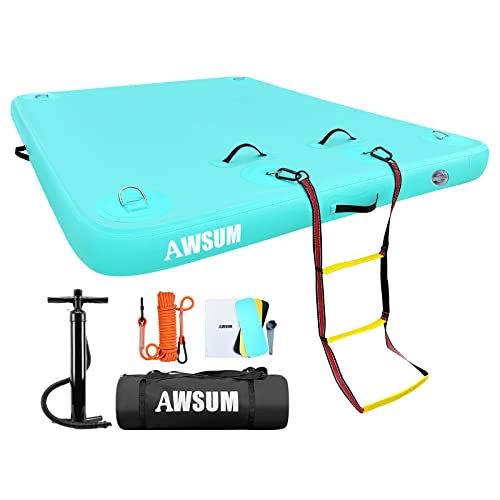 Inflatable Floating Dock Platform for Pool Beach Ocean Y75577