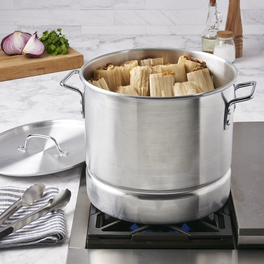 3 Piece 20Qt Aluminum Tamale Steamer Set O90820