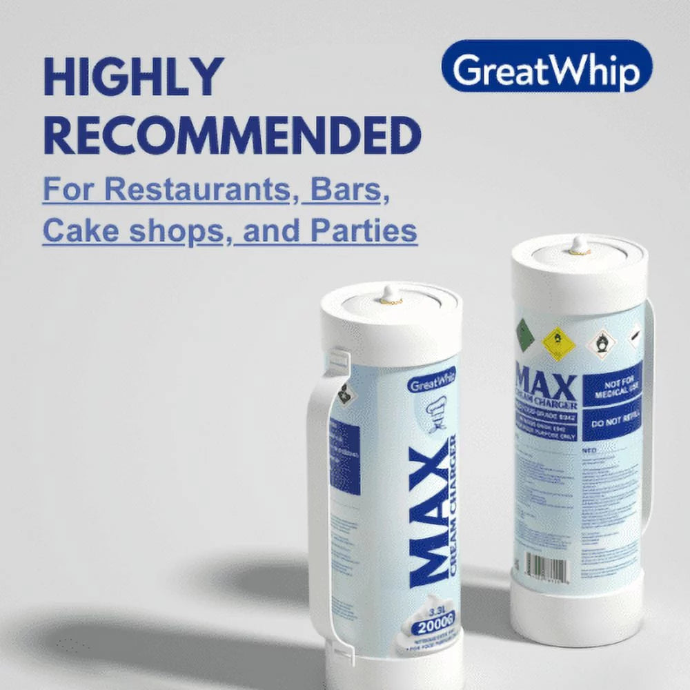 Whipped Cream Chargers Tank with 2 Cylinders J65945