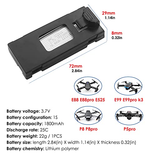 4PCS 1800mAh Li-po Battery with 4-in-1 Charger for RC Drone Quadcopter F76031