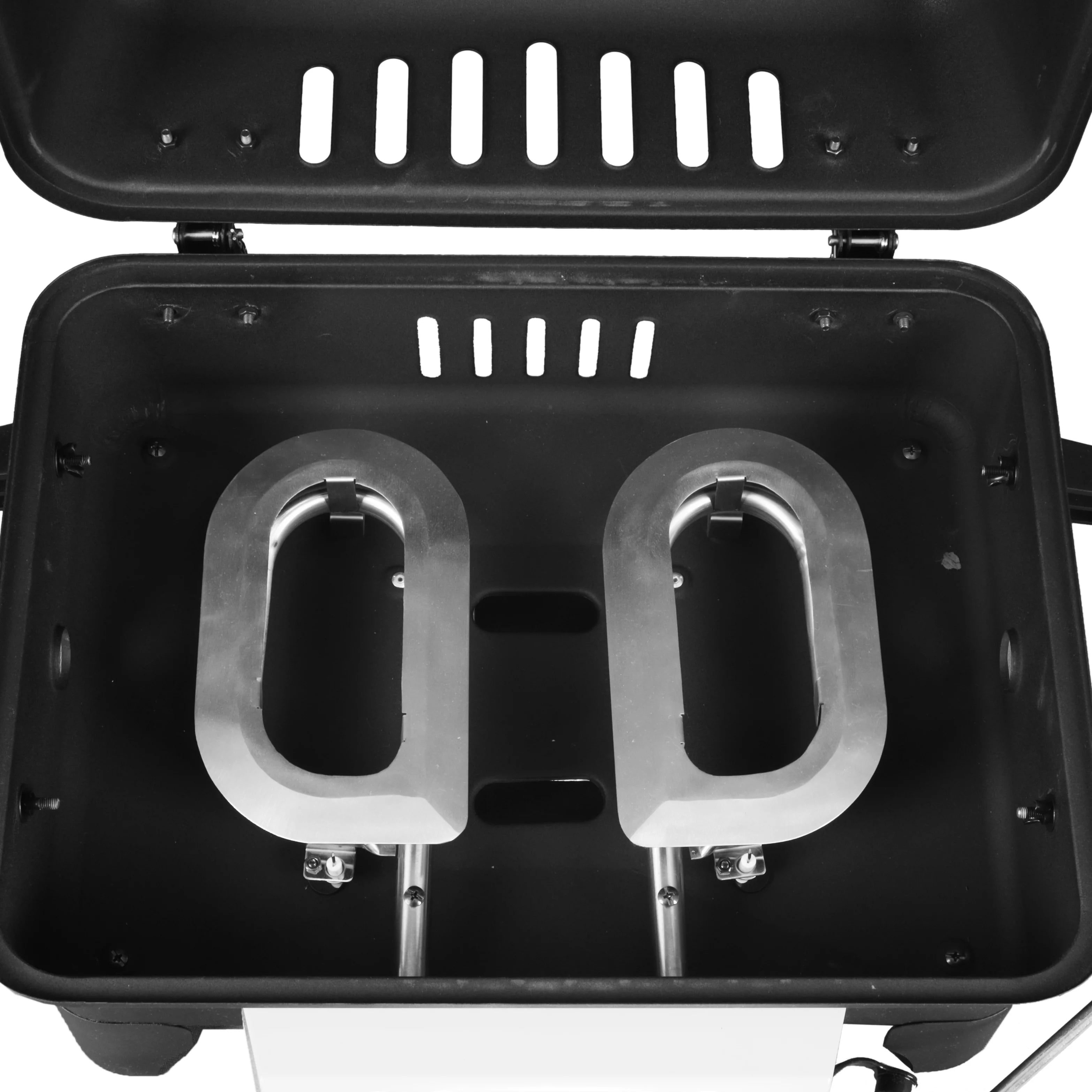 Portable Propane Gas Grill, 2 Burner, Black W799