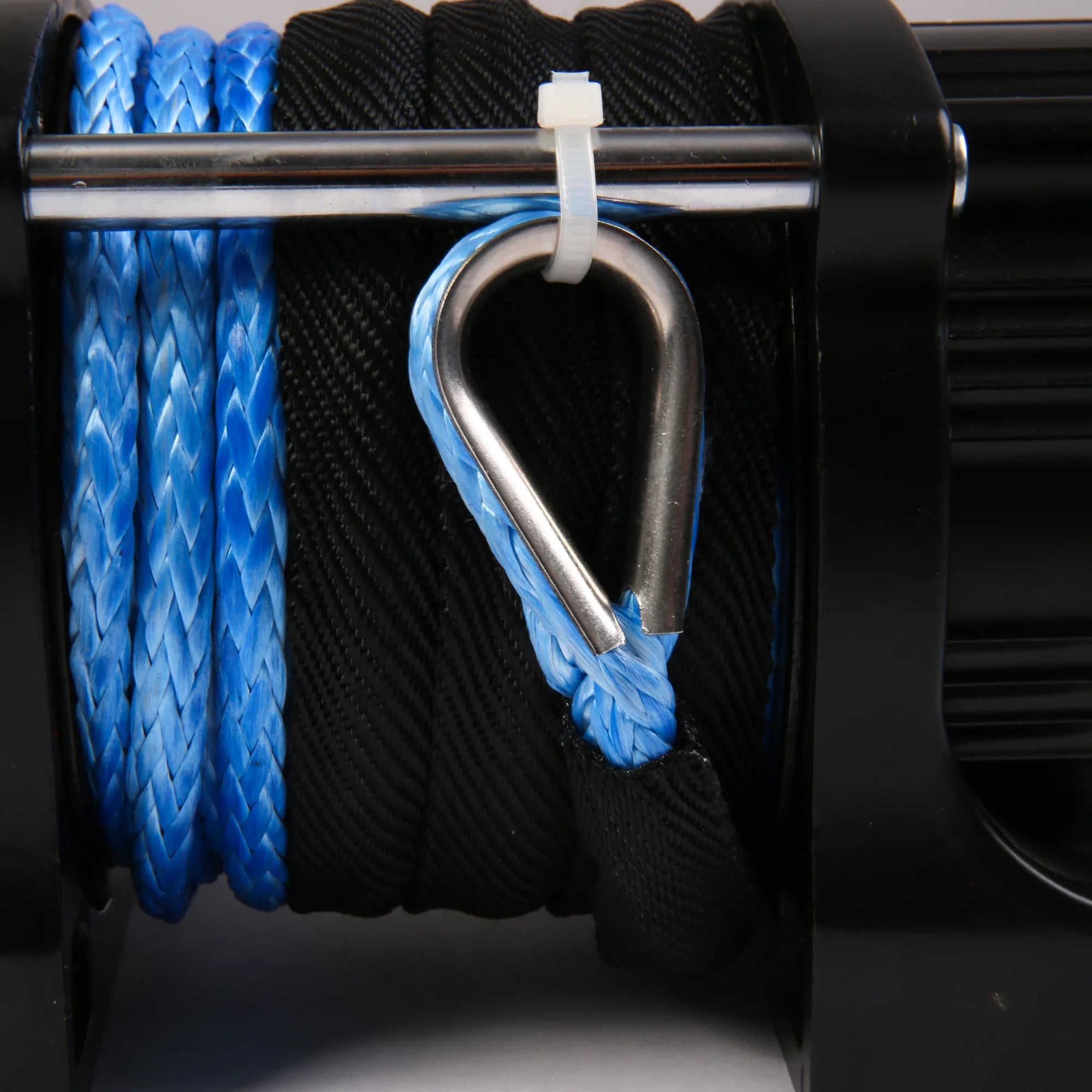 Electric Winch with 15m Synthetic Rope, 12V DC for Truck ATV SUV Towing K979