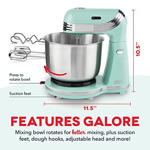 Stand Mixer with 3 Quart Stainless Steel Bowl, 6 Speeds H9467