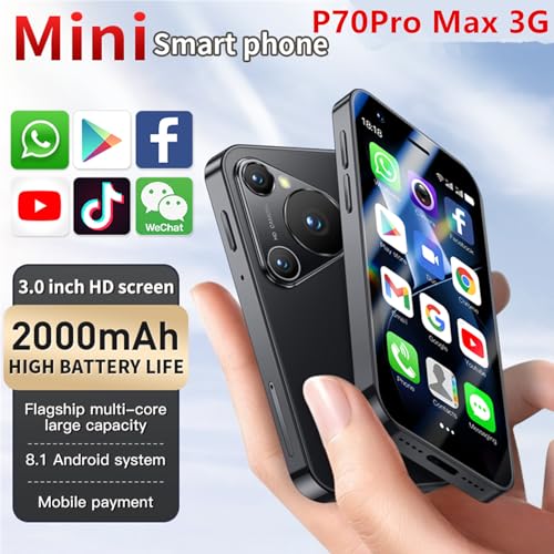 Mini Smartphone 3.0 Inch WiFi GPS Quad Core Android 8.1 Dual Sim HD Camera 2GB RAM 16GB ROM N523
