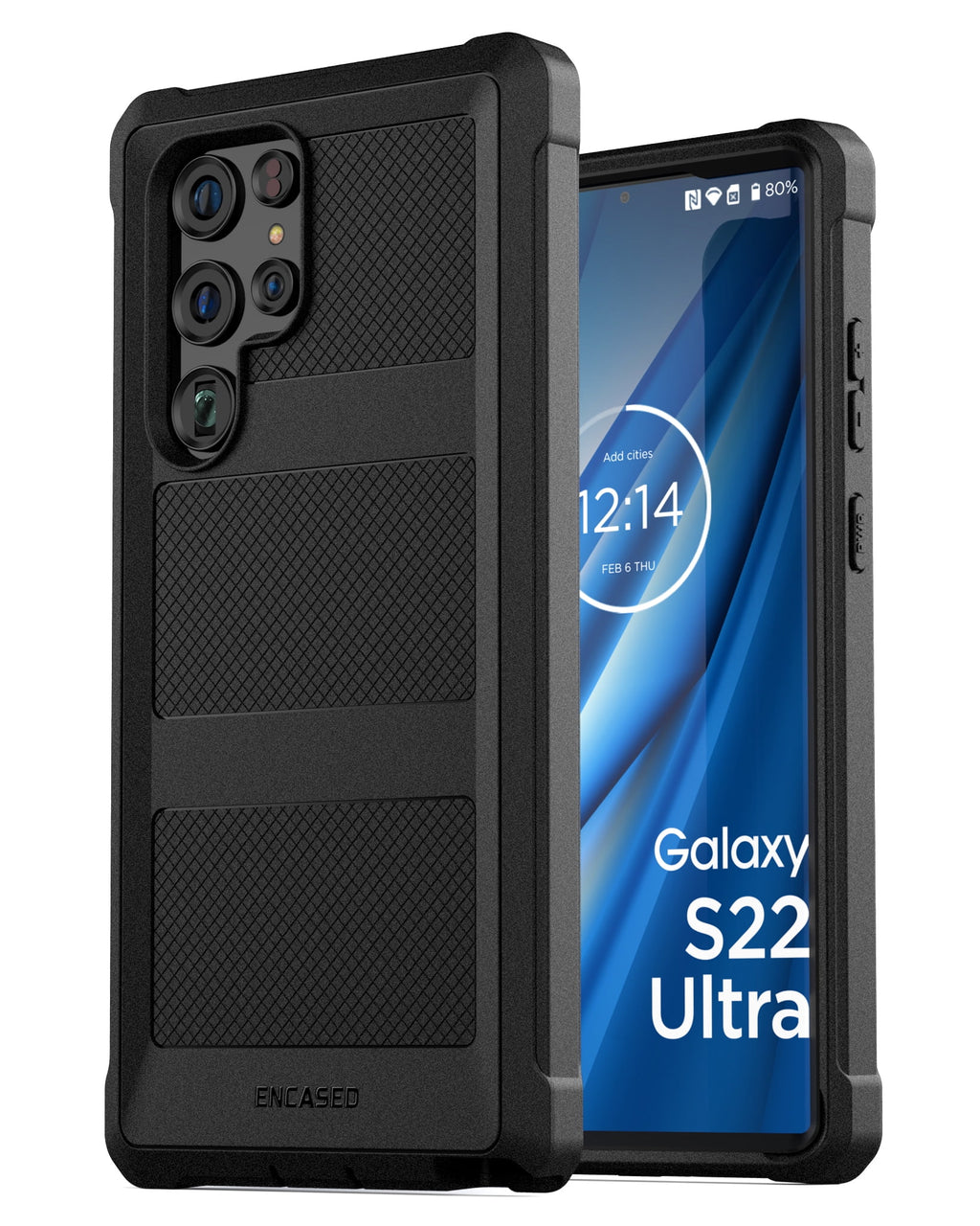 Samsung Galaxy S22 Ultra Belt Clip Case with Holster, Full Body Protective (Black) N56865
