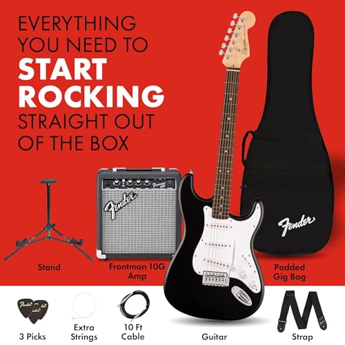 Beginner Electric Guitar Kit with Amp, Gig Bag, and Accessories P6328