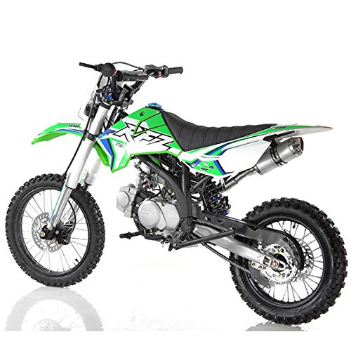 125cc Gas Dirt Pitbike with Headlight, Black X589006