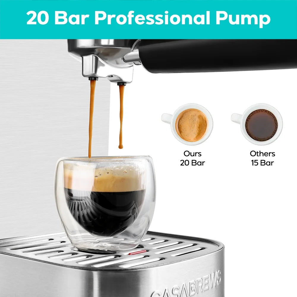Espresso Machine with Milk Frother, 49 oz Water Tank N4690