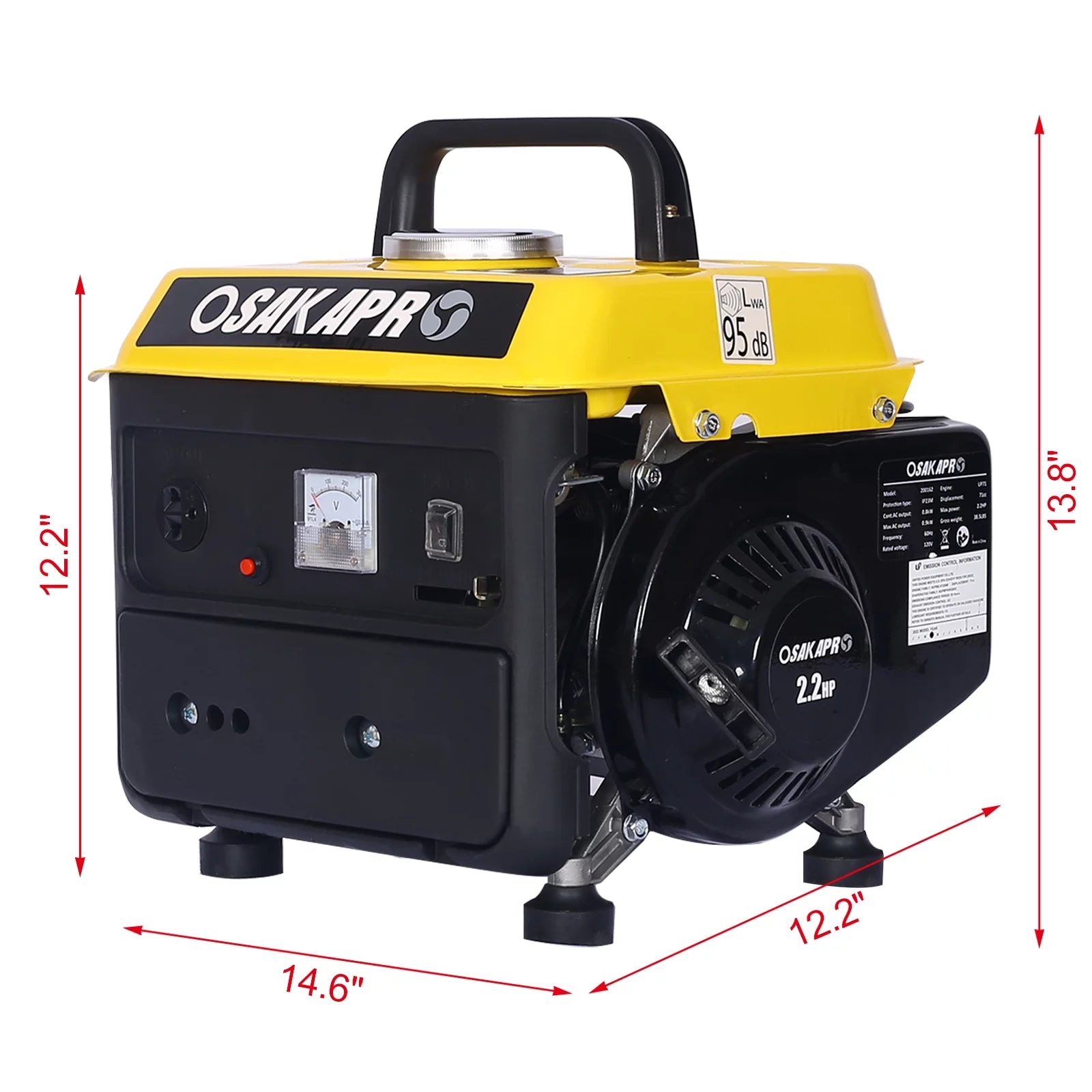 6.03HP Inverter Generator Portable Gas Powered for Home Use G6642
