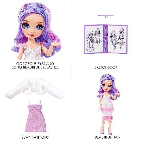 Purple 11" Fashion Doll and Playset with 2 Outfits and Accessories I60380