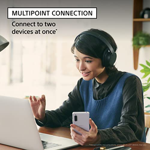 Wireless Noise Canceling Over Ear Headphones with Microphone, Black B268
