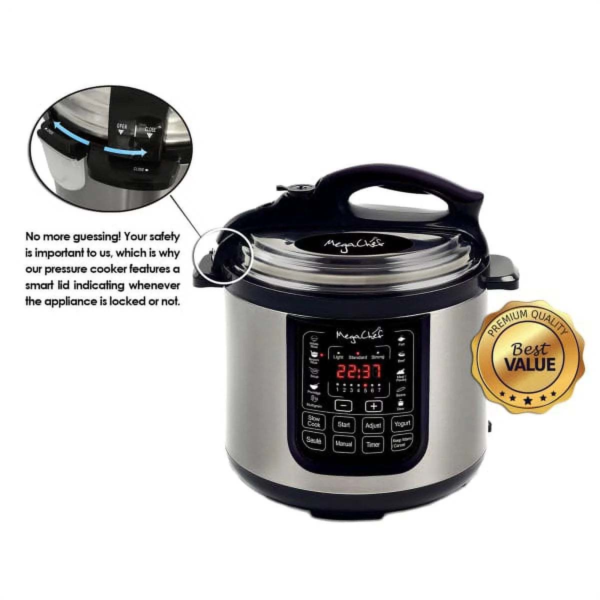 8-Quart Digital Pressure Cooker Y864
