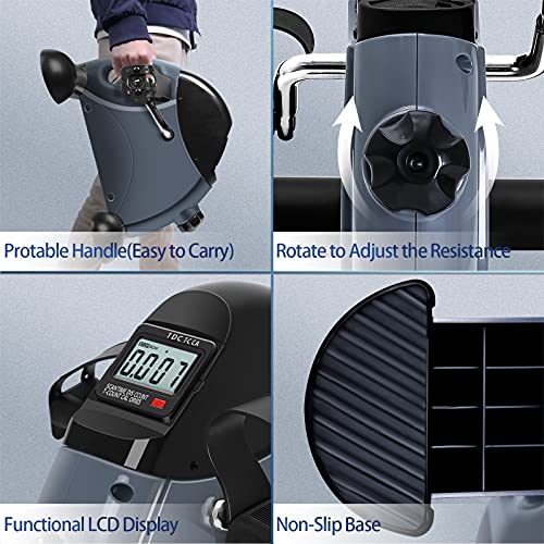 Under Desk Bike Pedal Exerciser with LCD Display A386994