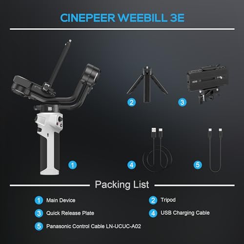 3-Axis Gimbal Stabilizer for DSLR and Mirrorless Cameras M274